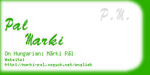 pal marki business card